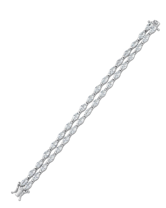Marquise CZ Link Bracelet