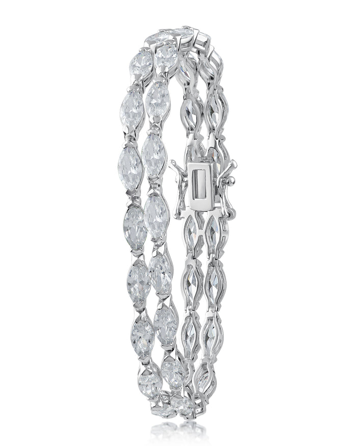 Marquise CZ Link Bracelet