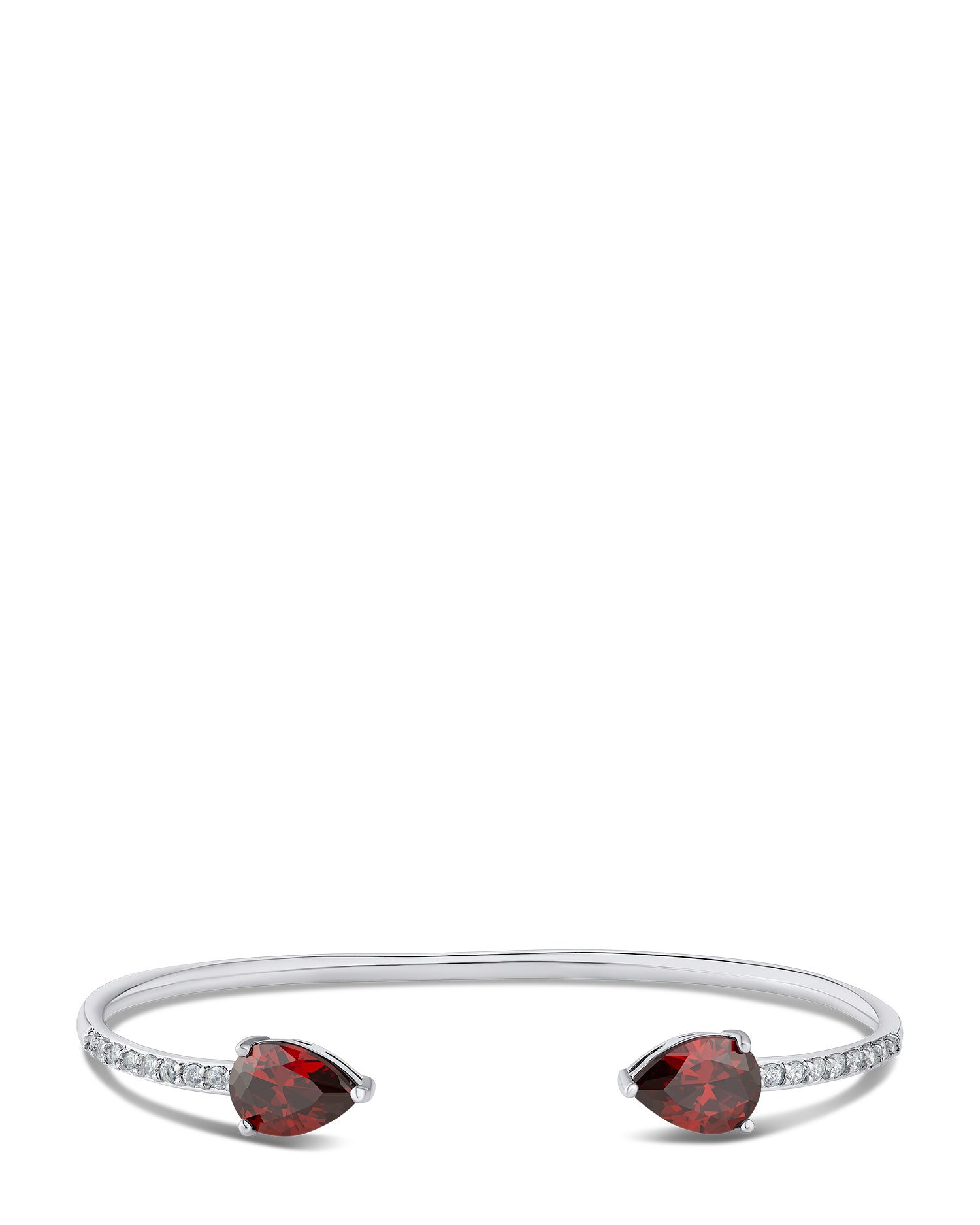 Pear CZ Open Cuff