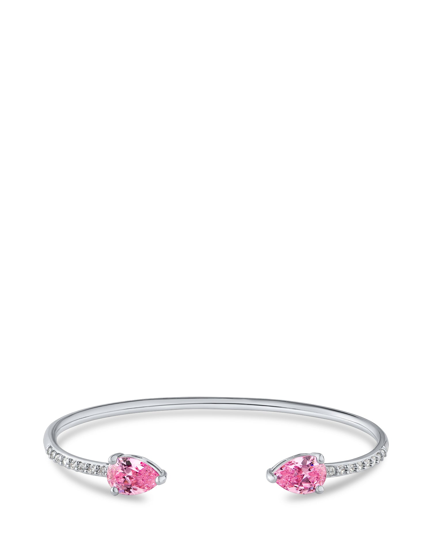 Pear CZ Open Cuff