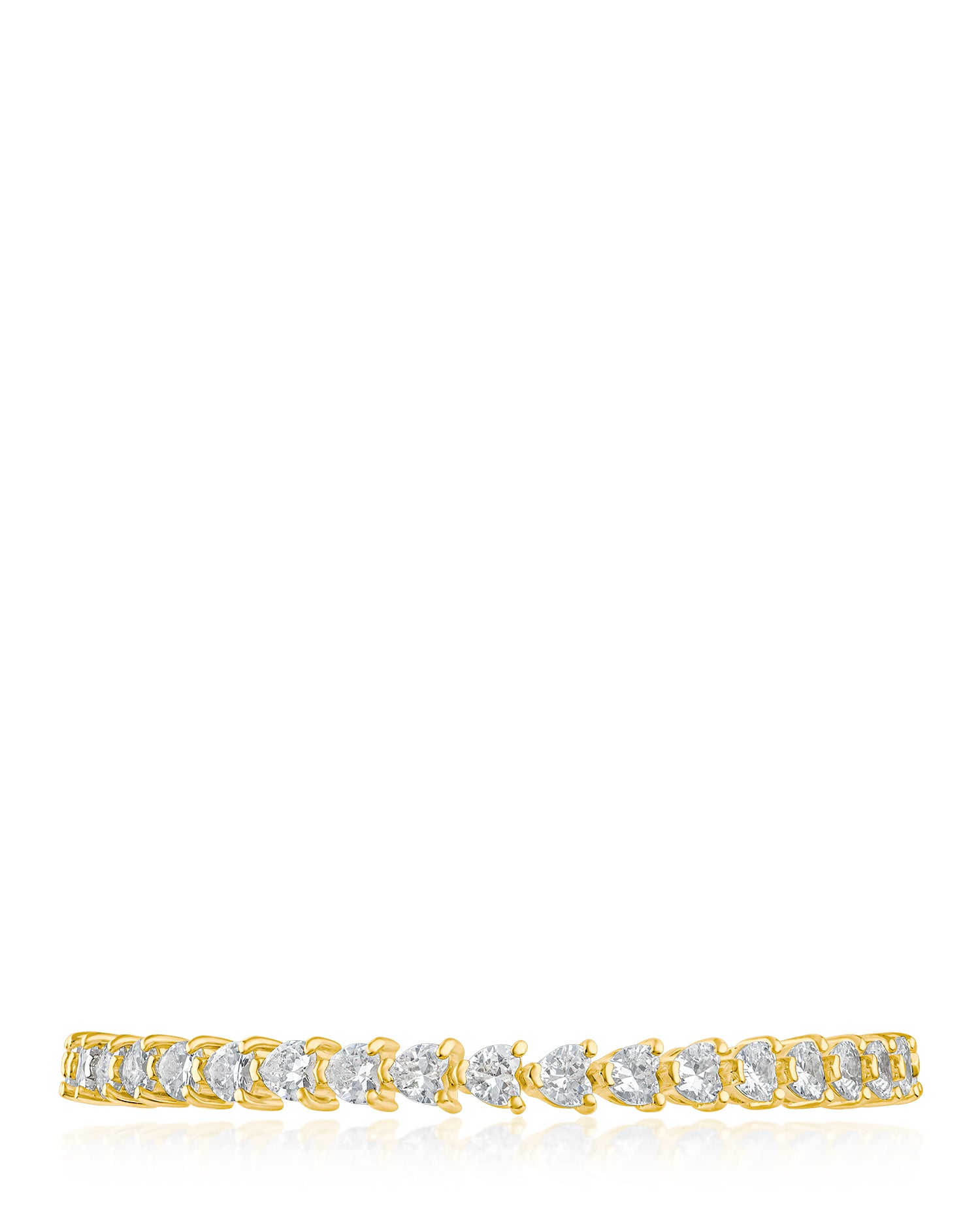 Heart CZ Tennis Bracelet