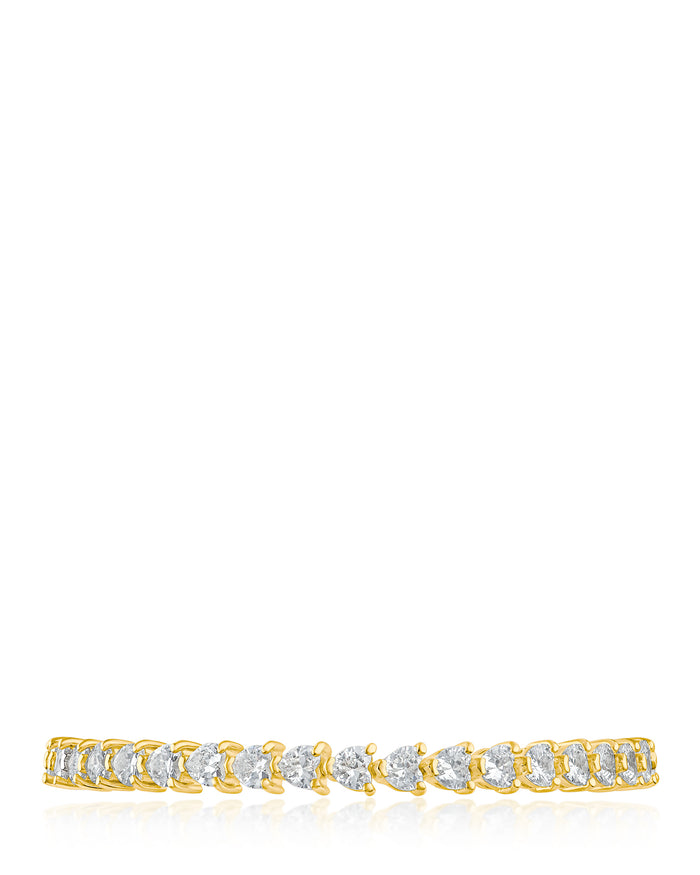 Heart CZ Tennis Bracelet