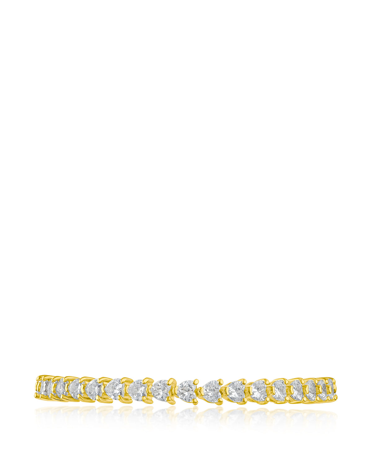 Heart CZ Tennis Bracelet