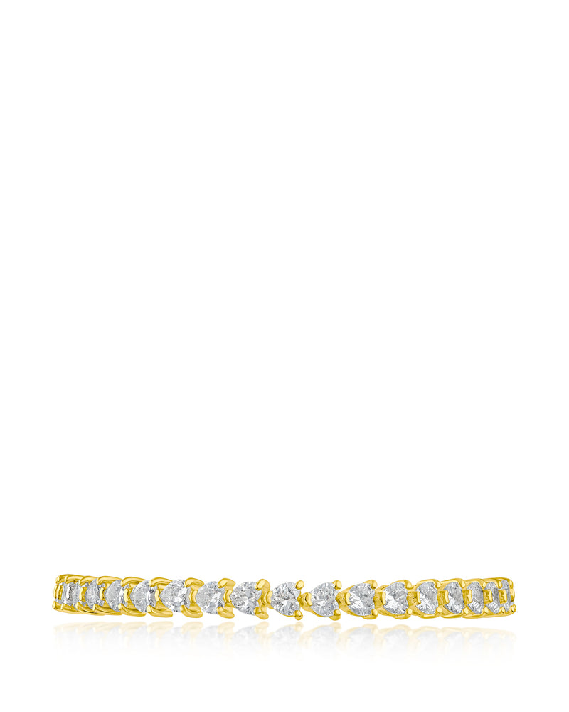 Heart CZ Tennis Bracelet