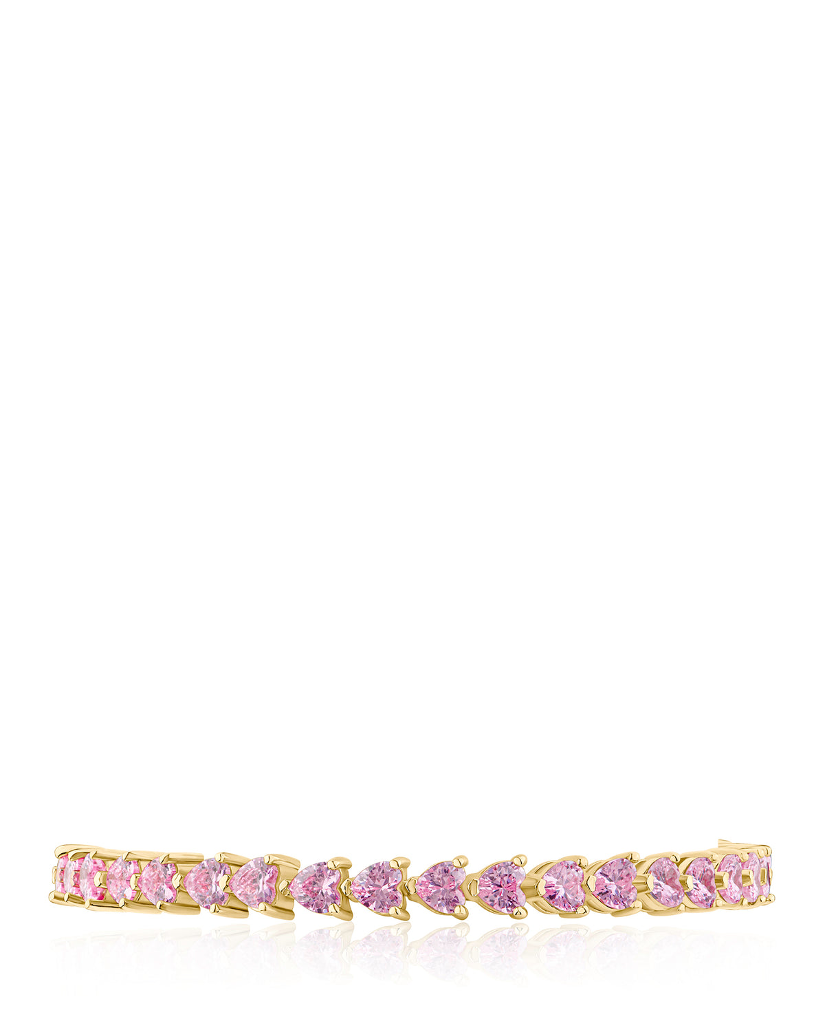 Heart CZ Tennis Bracelet