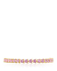 Heart CZ Tennis Bracelet