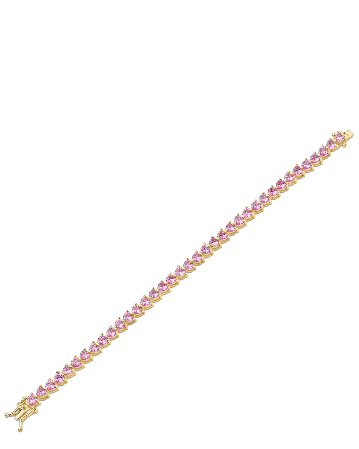 Heart CZ Tennis Bracelet