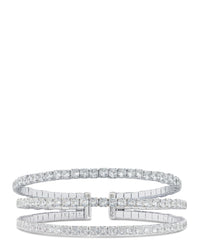 Triple Row CZ Cuff