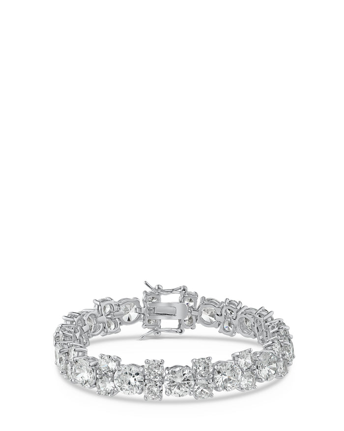 Round CZ Statement Bracelet