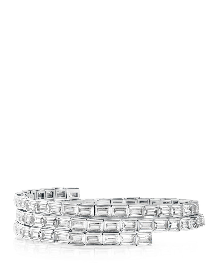 Baguette CZ Wrap Bracelet