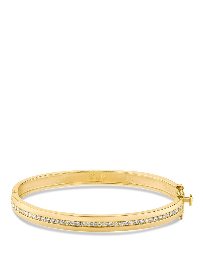 Pave Center Bangle