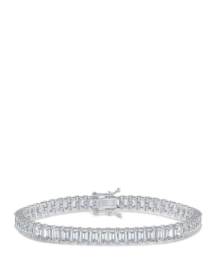 Emerald CZ Tennis Bracelet