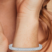 Emerald CZ Tennis Bracelet