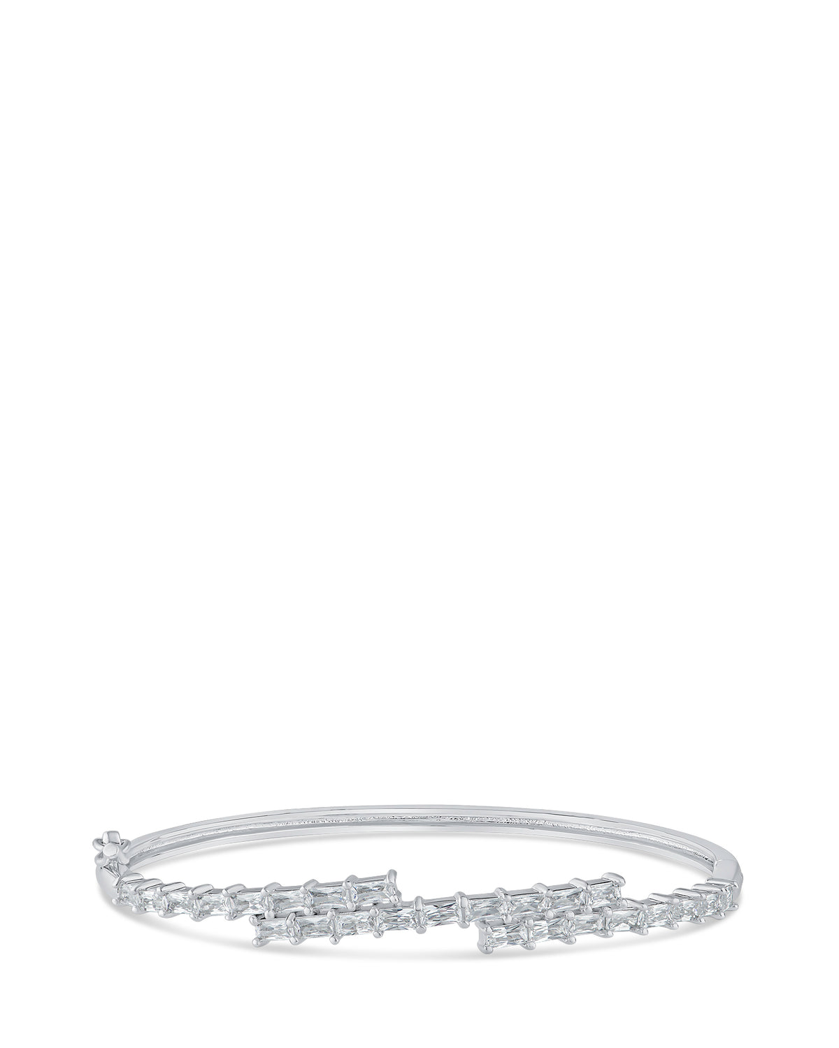 Baguette CZ Bangle Bracelet