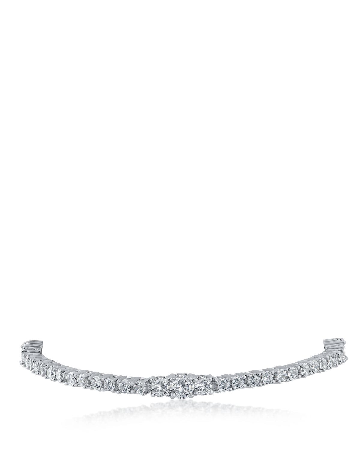 Graduated CZ Tennis Bracelet