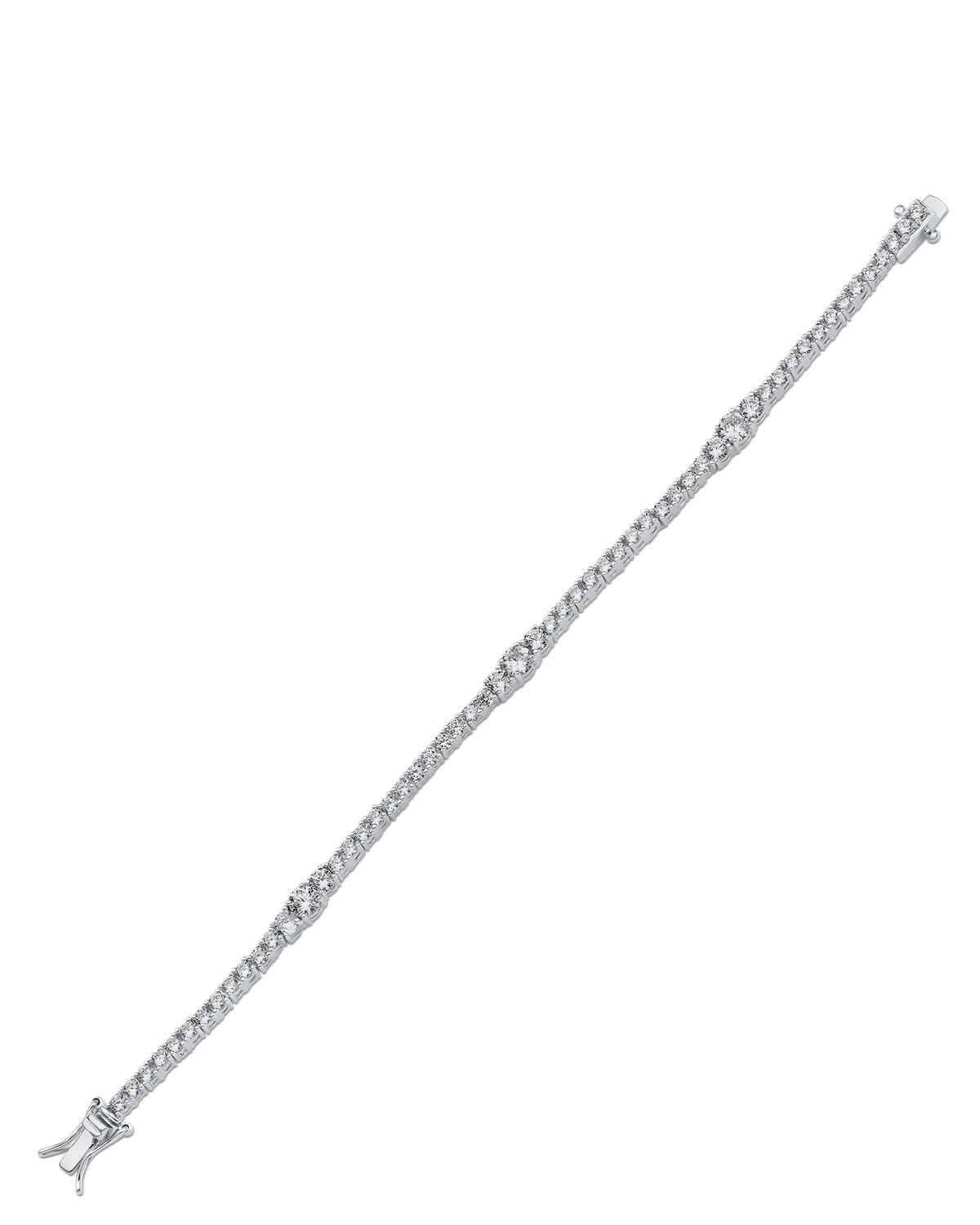 Graduated CZ Tennis Bracelet