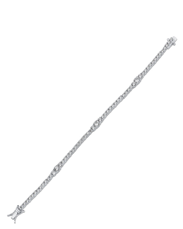 Graduated CZ Tennis Bracelet