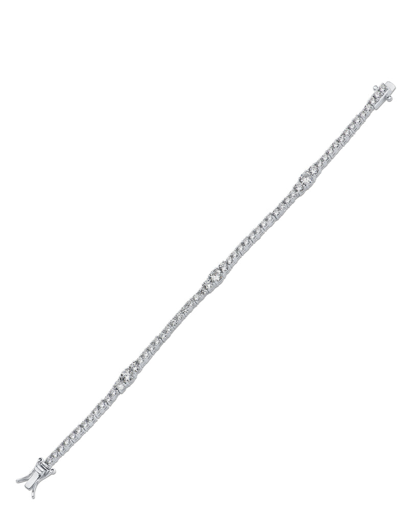 Graduated CZ Tennis Bracelet