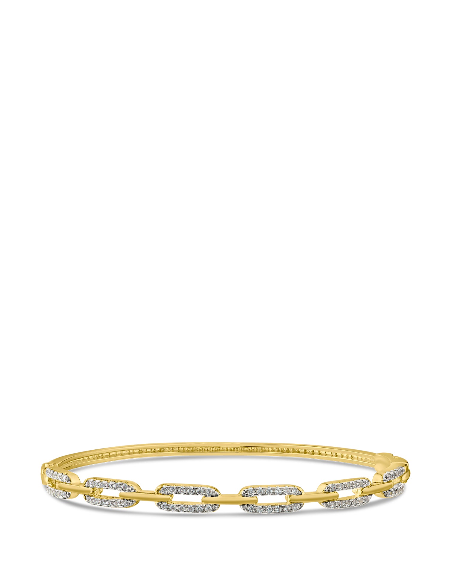 Pave Link Bangle – CZ by Kenneth Jay Lane