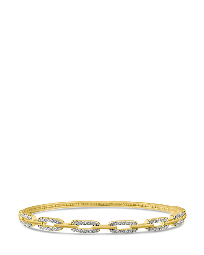 Pave Link Bangle