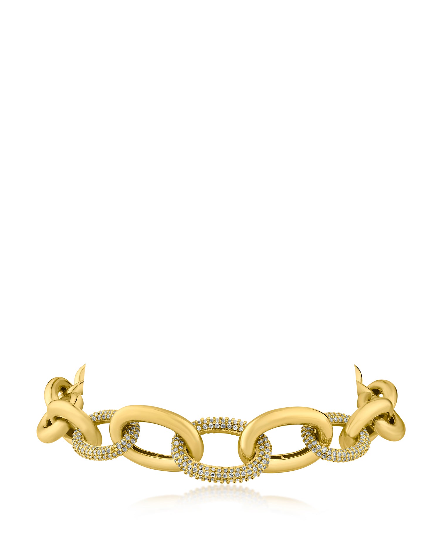Pave Chunky Chain Bracelet