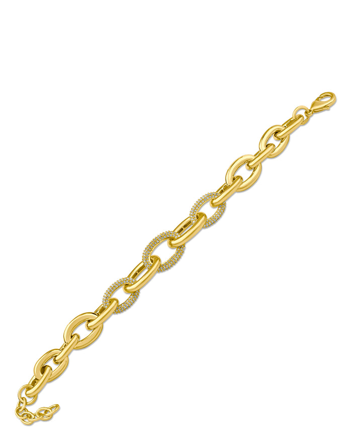Pave Chunky Chain Bracelet