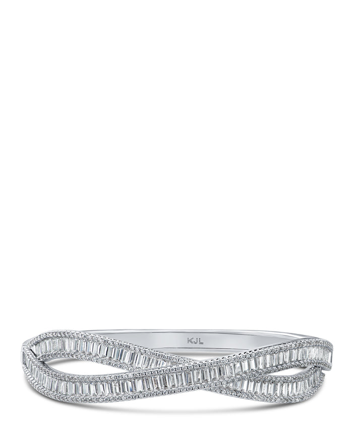 Baguette CZ Overlap Bracelet