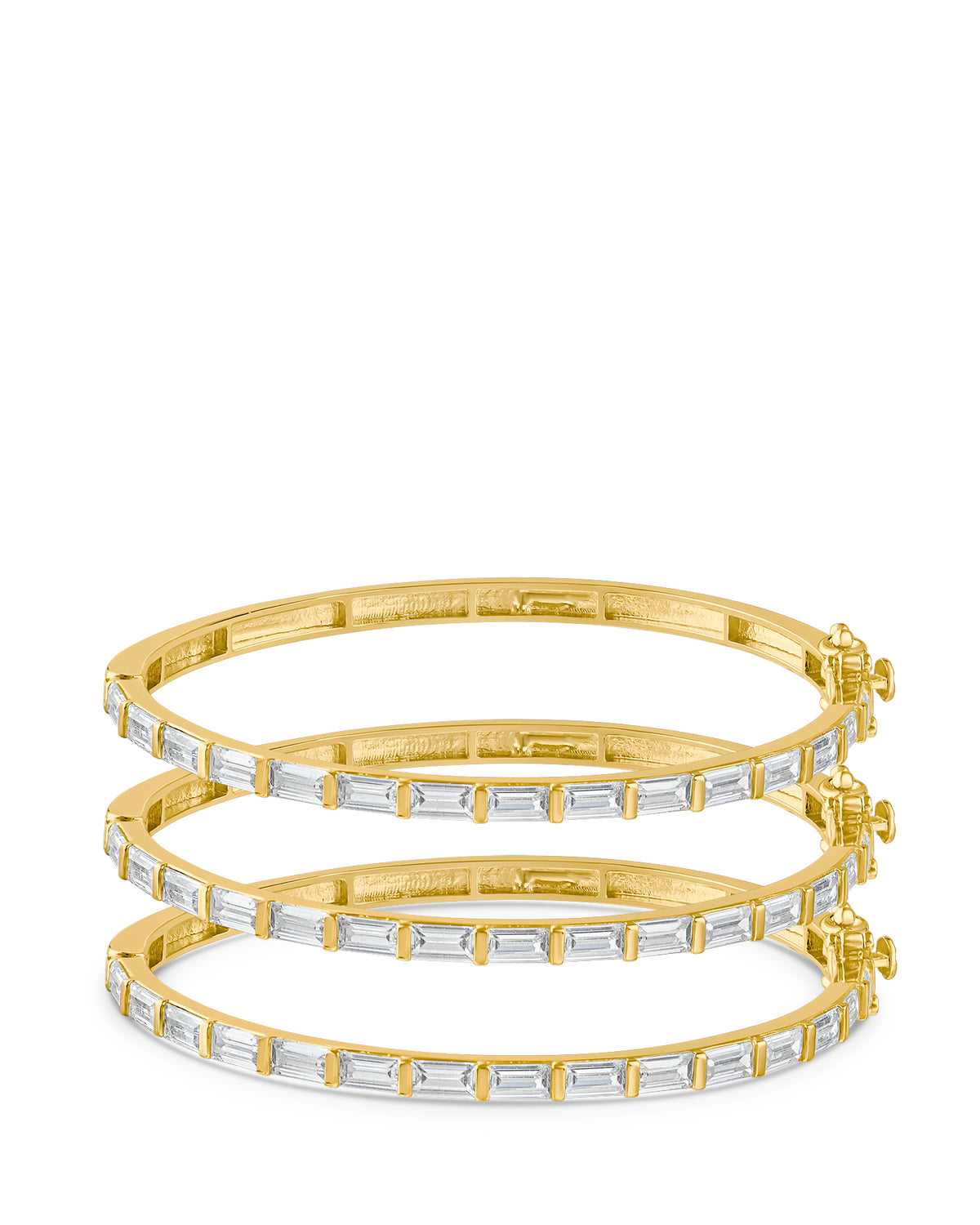 Baguette CZ Bangle Set