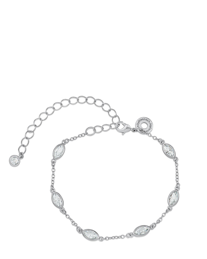 Marquise CZ Station Bracelet