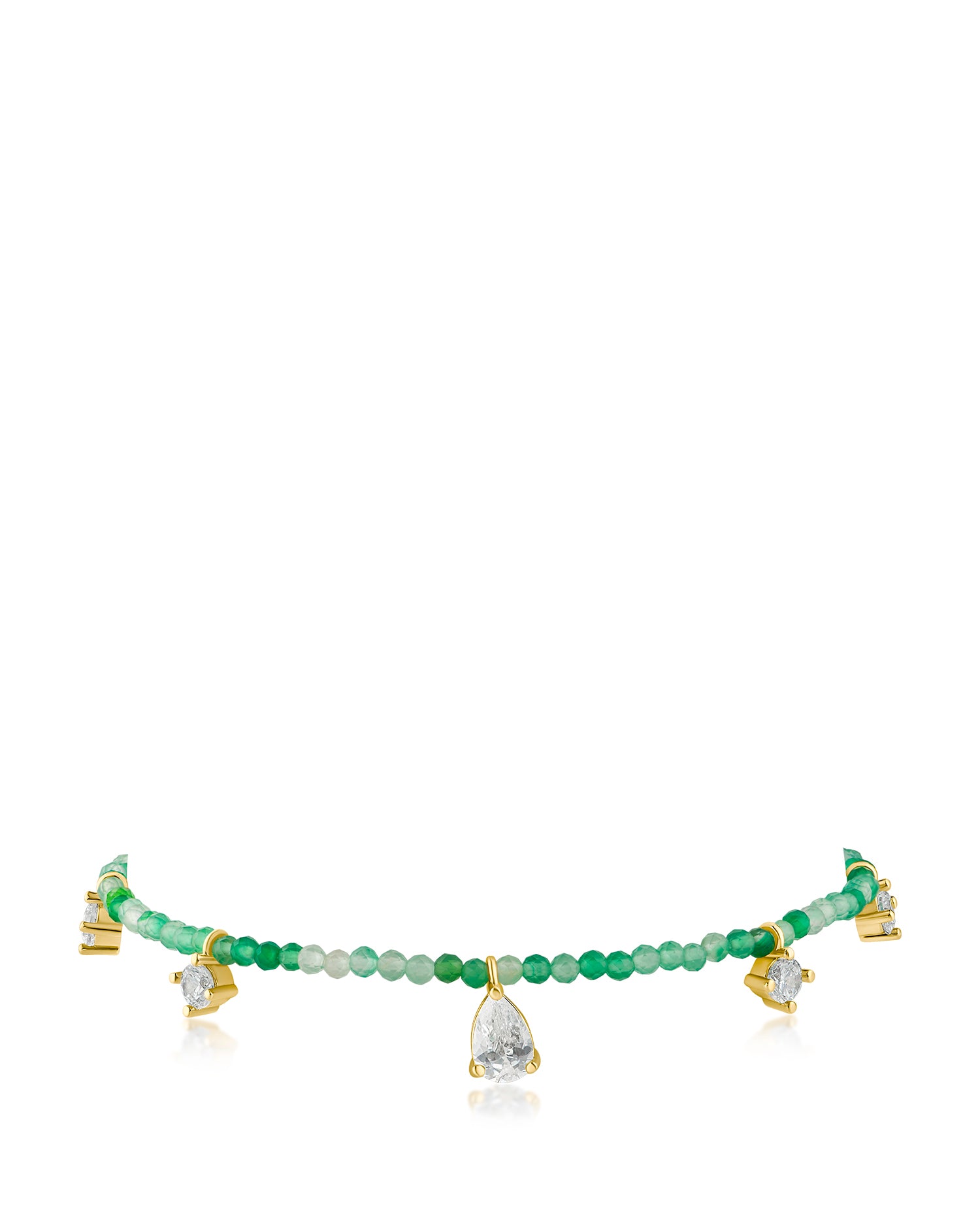 CZ and Beaded Bracelet