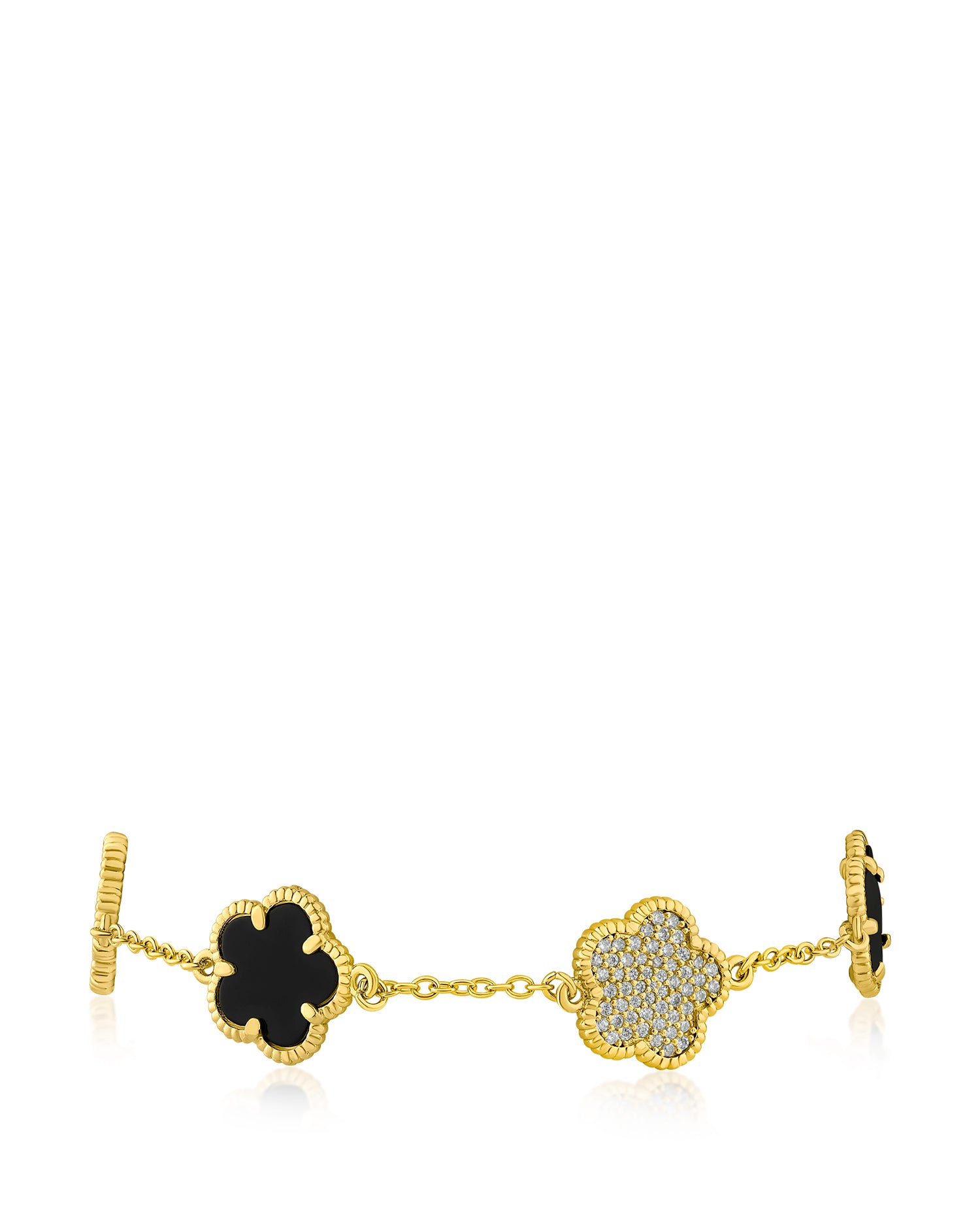 Clover Station Bracelet – CZ by Kenneth Jay Lane
