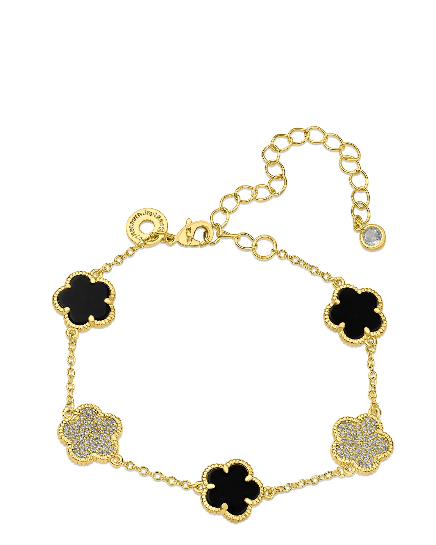 Clover Station Bracelet – CZ by Kenneth Jay Lane