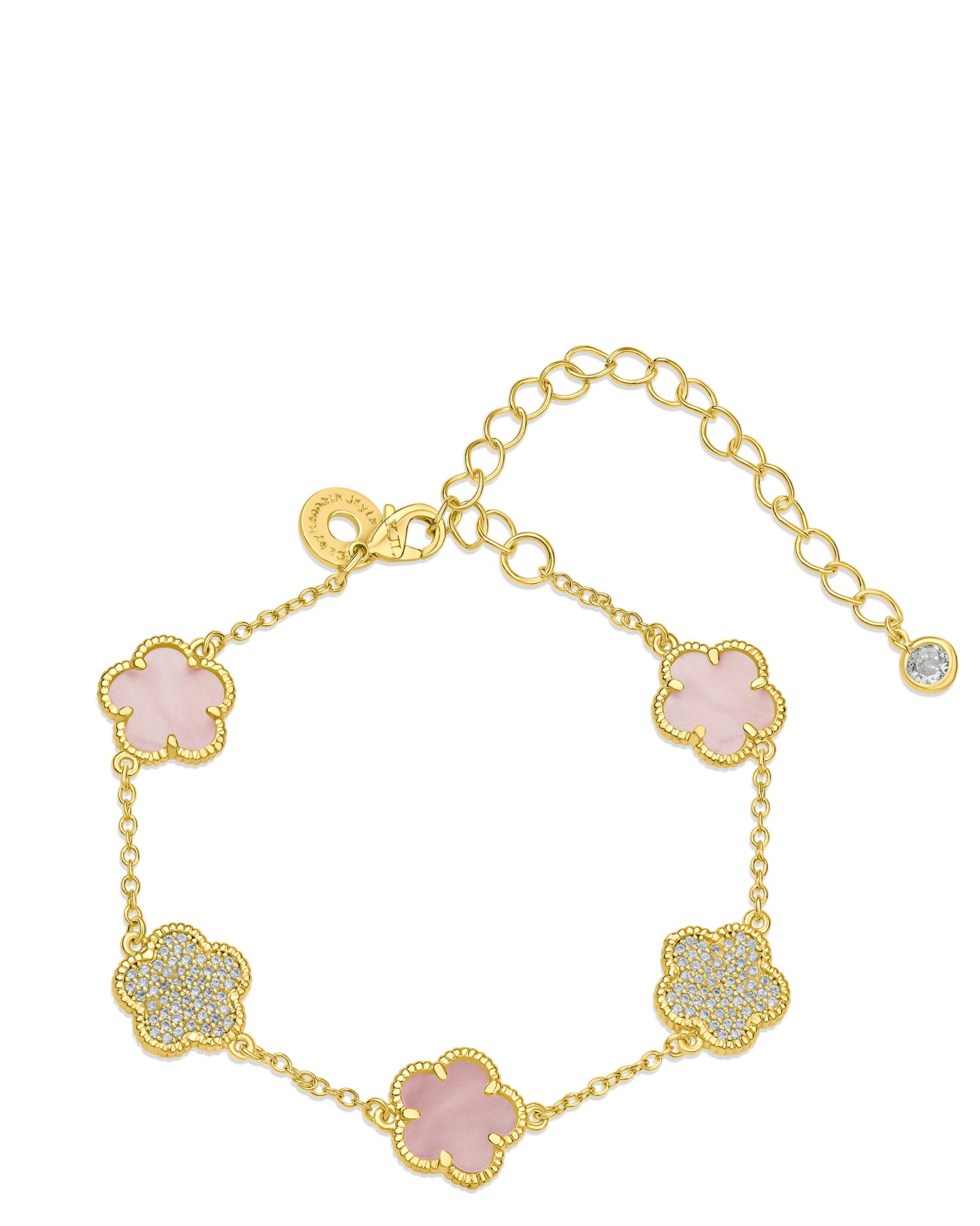 Clover Station Bracelet – CZ by Kenneth Jay Lane