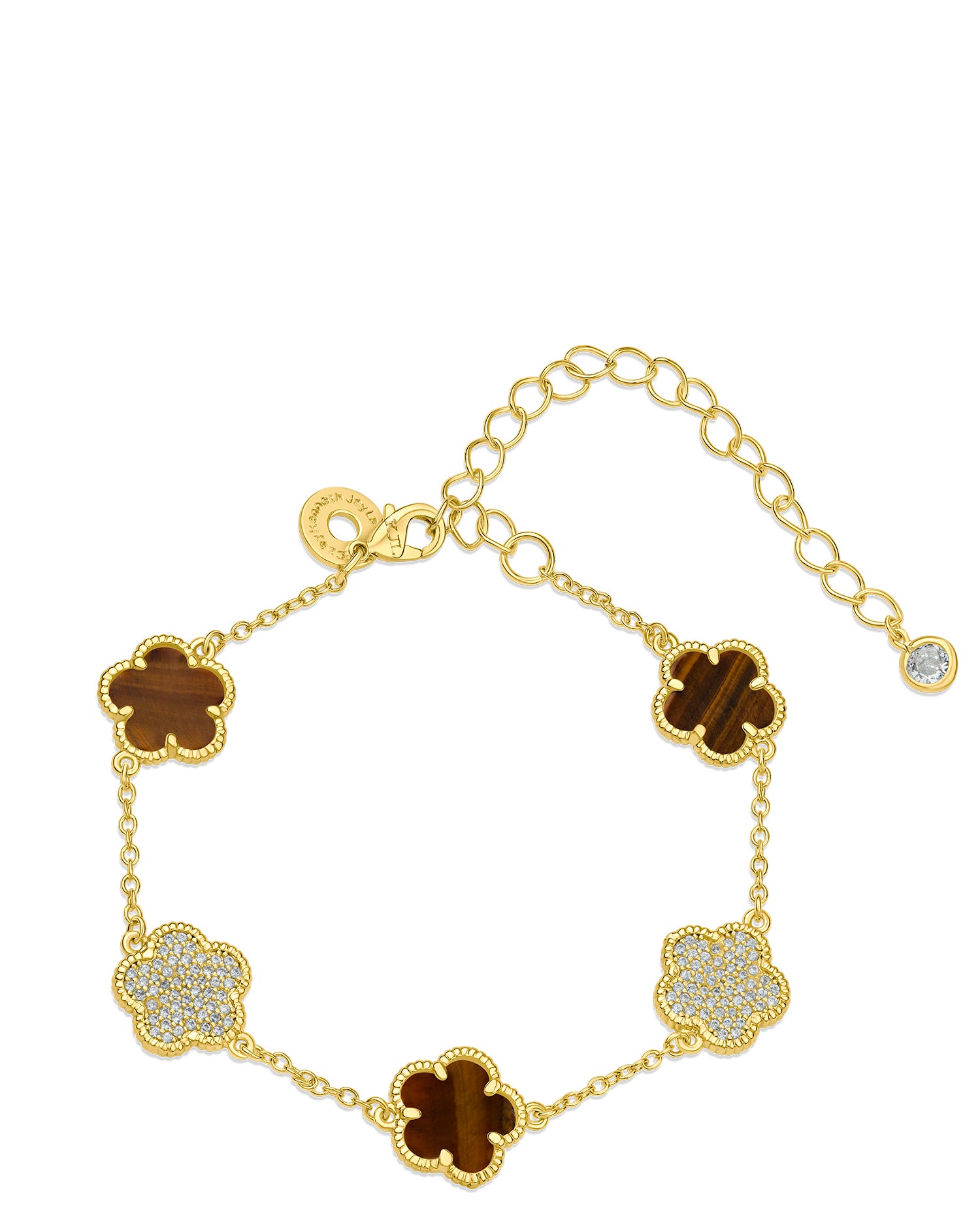 Clover Station Bracelet – CZ by Kenneth Jay Lane