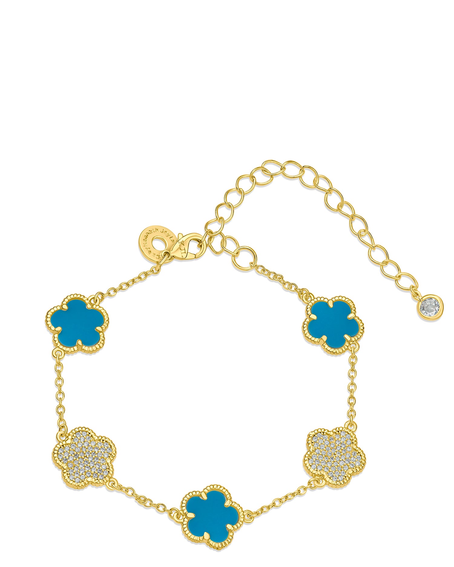 Clover Station Bracelet – CZ by Kenneth Jay Lane