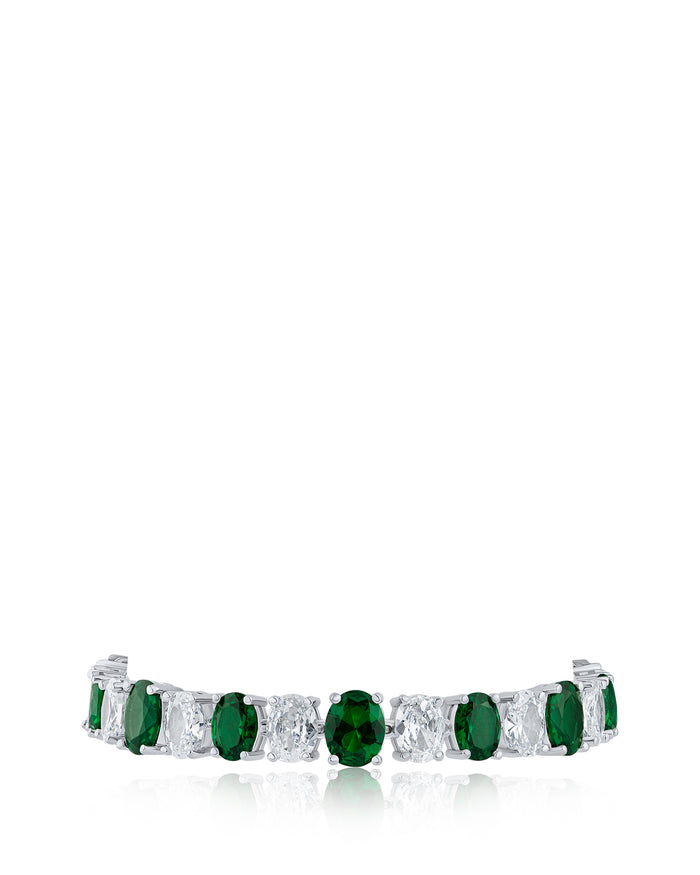 Oval CZ Tennis Bracelet