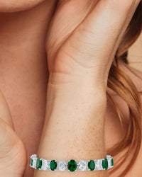 Oval CZ Tennis Bracelet