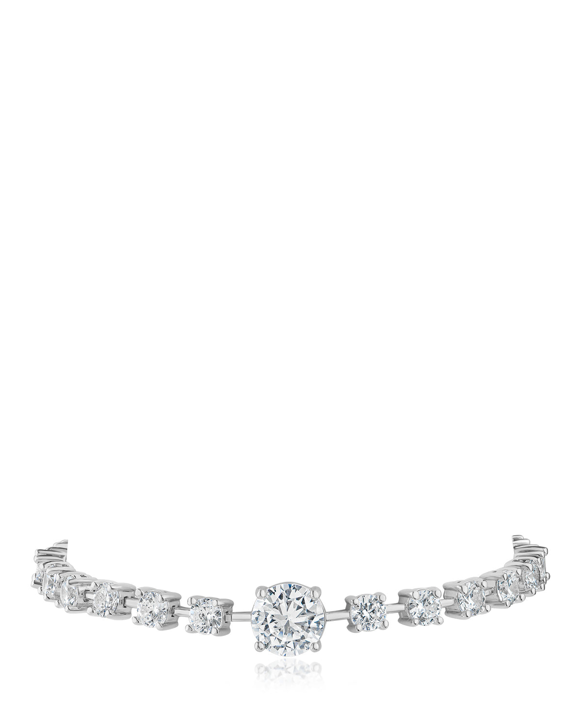 Classic Round CZ Centerpiece Bracelet