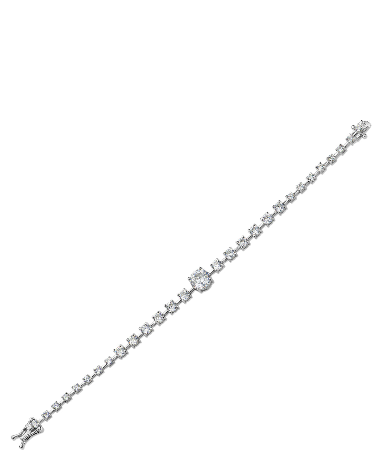 Classic Round CZ Centerpiece Bracelet