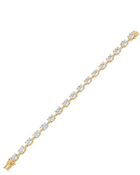 Oval CZ Line Bracelet