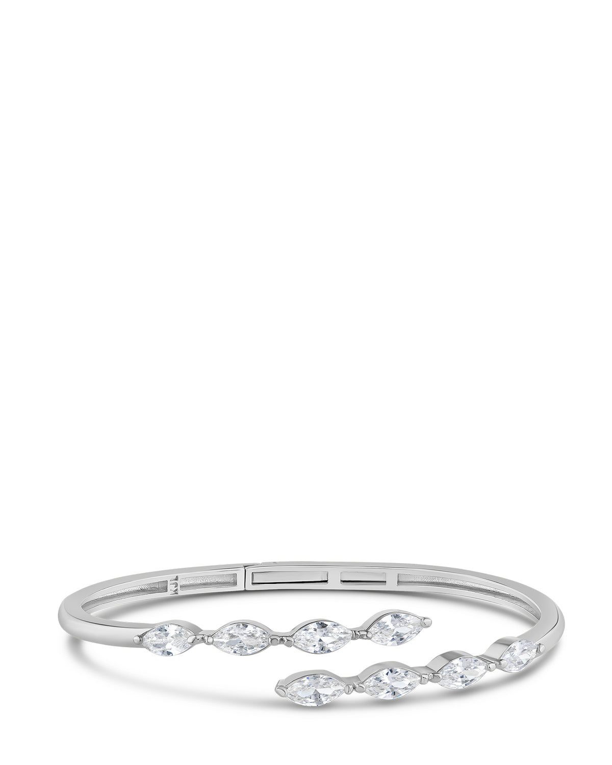 Marquise CZ Hinged Bracelet