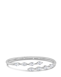 Marquise CZ Hinged Bracelet
