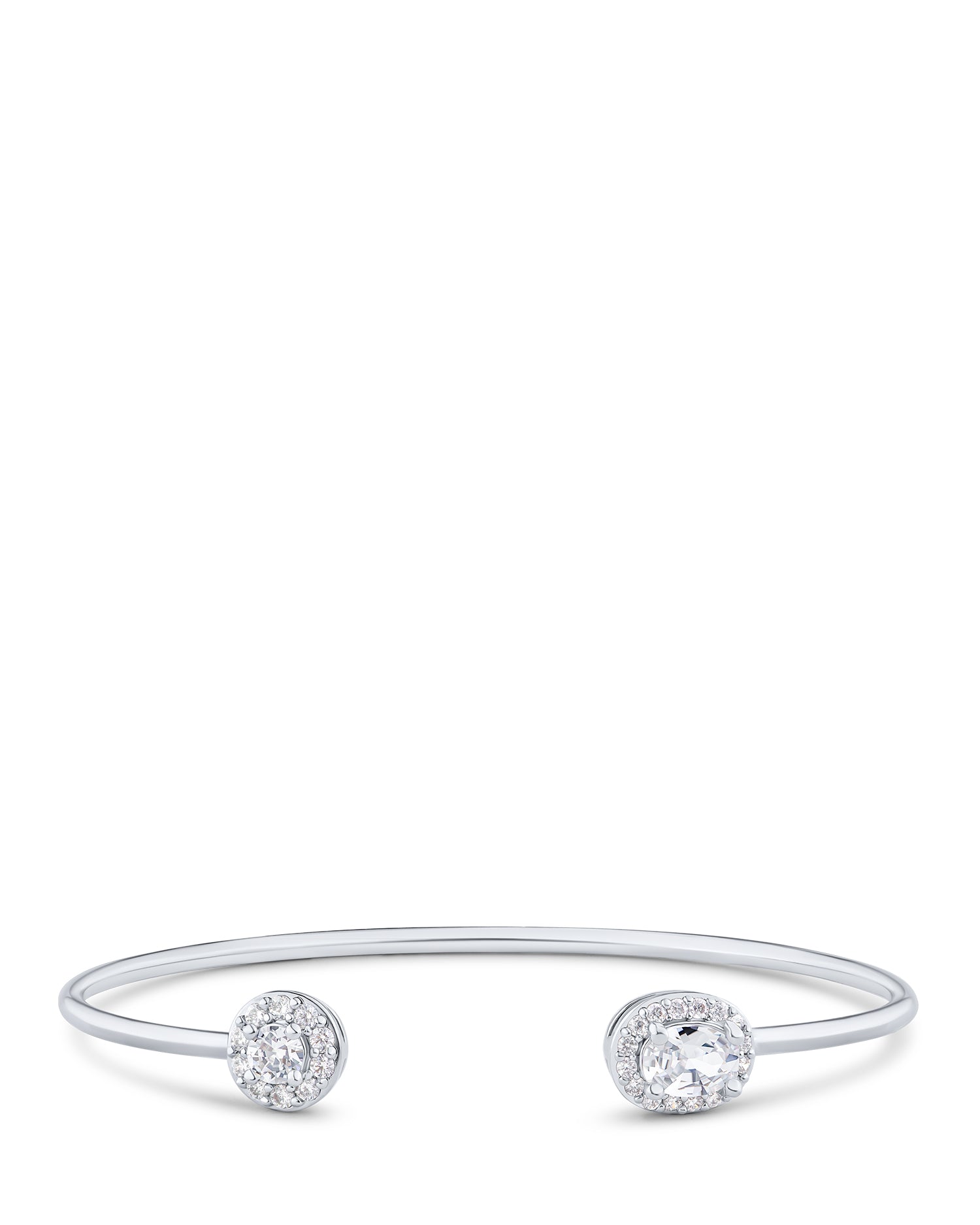 Open CZ Duo Cuff Bracelet