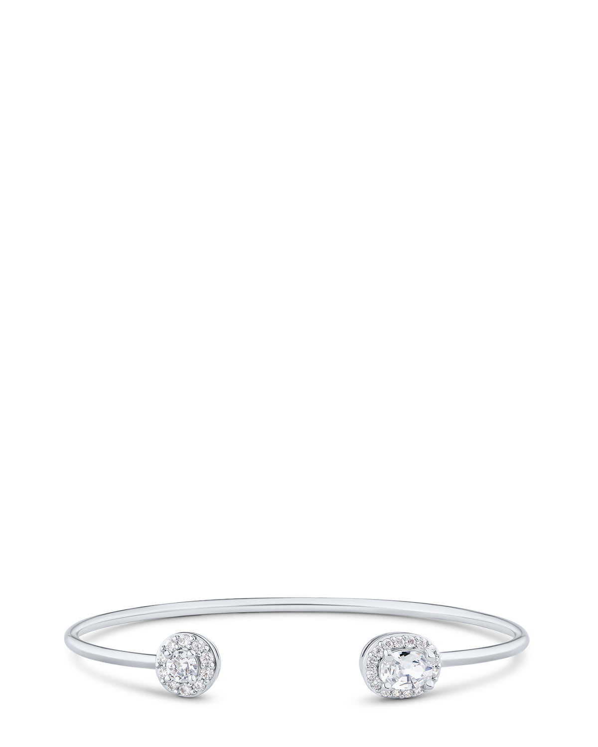 Open CZ Duo Cuff Bracelet