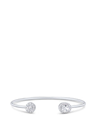 Open CZ Duo Cuff Bracelet