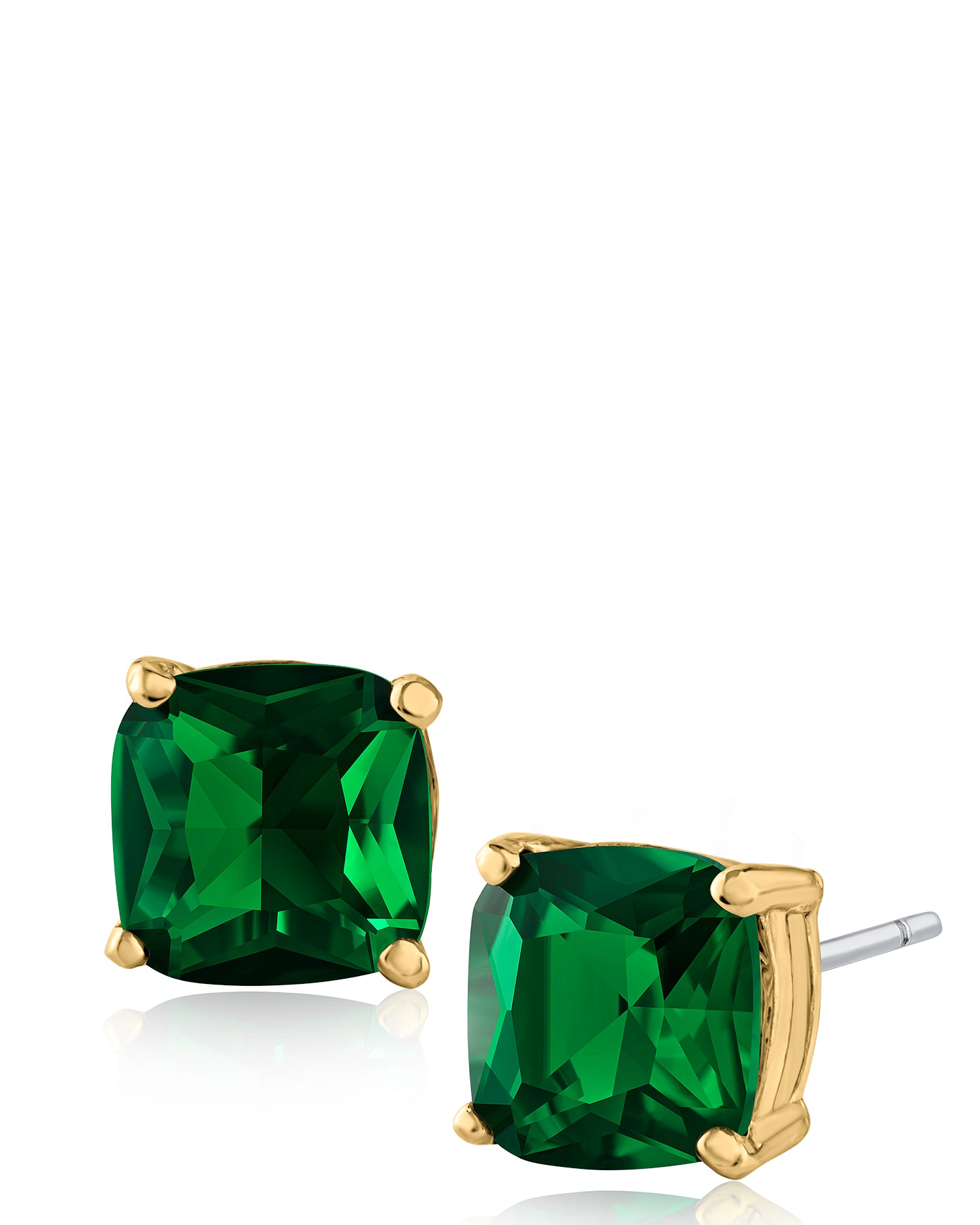 Cushion CZ Stud Earrings