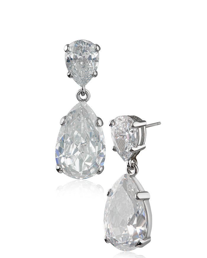 Statement Pear Drop Earrings