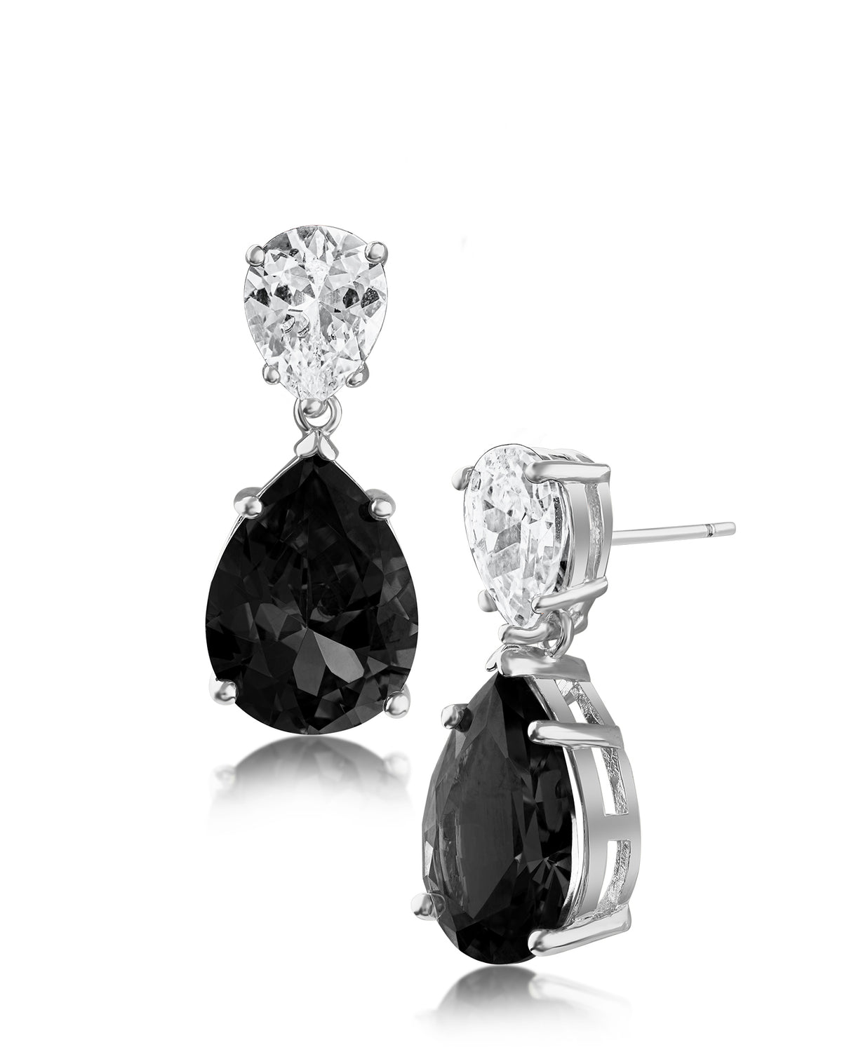 Double Pear Drop Earrings