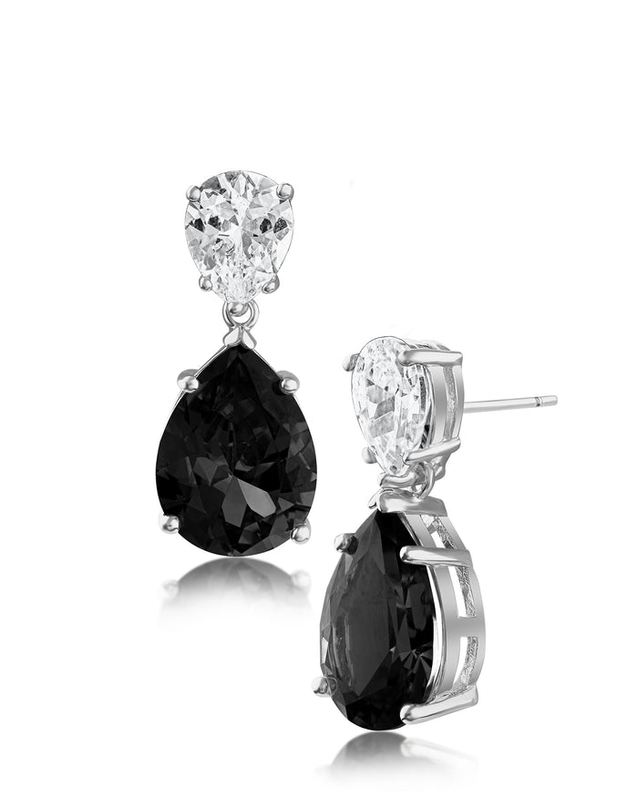 Double Pear Drop Earrings