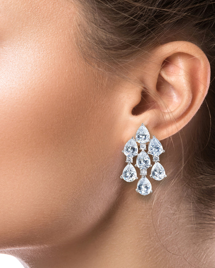 Cascading Pear CZ Drops